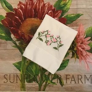 Vintage King Embroidered Pillow Case